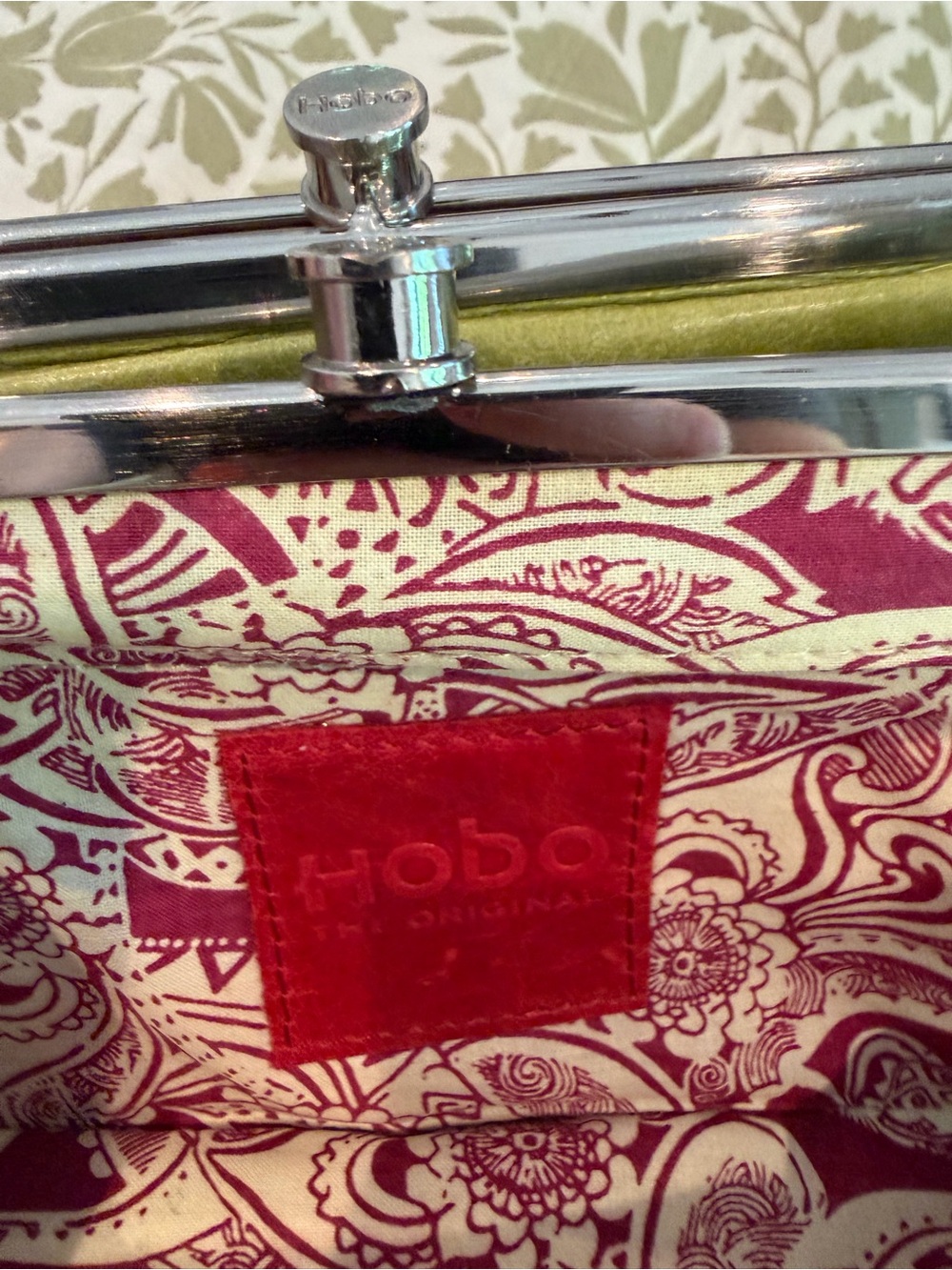 HOBO Green Leather Frame Clutch - Picture 9 of 12